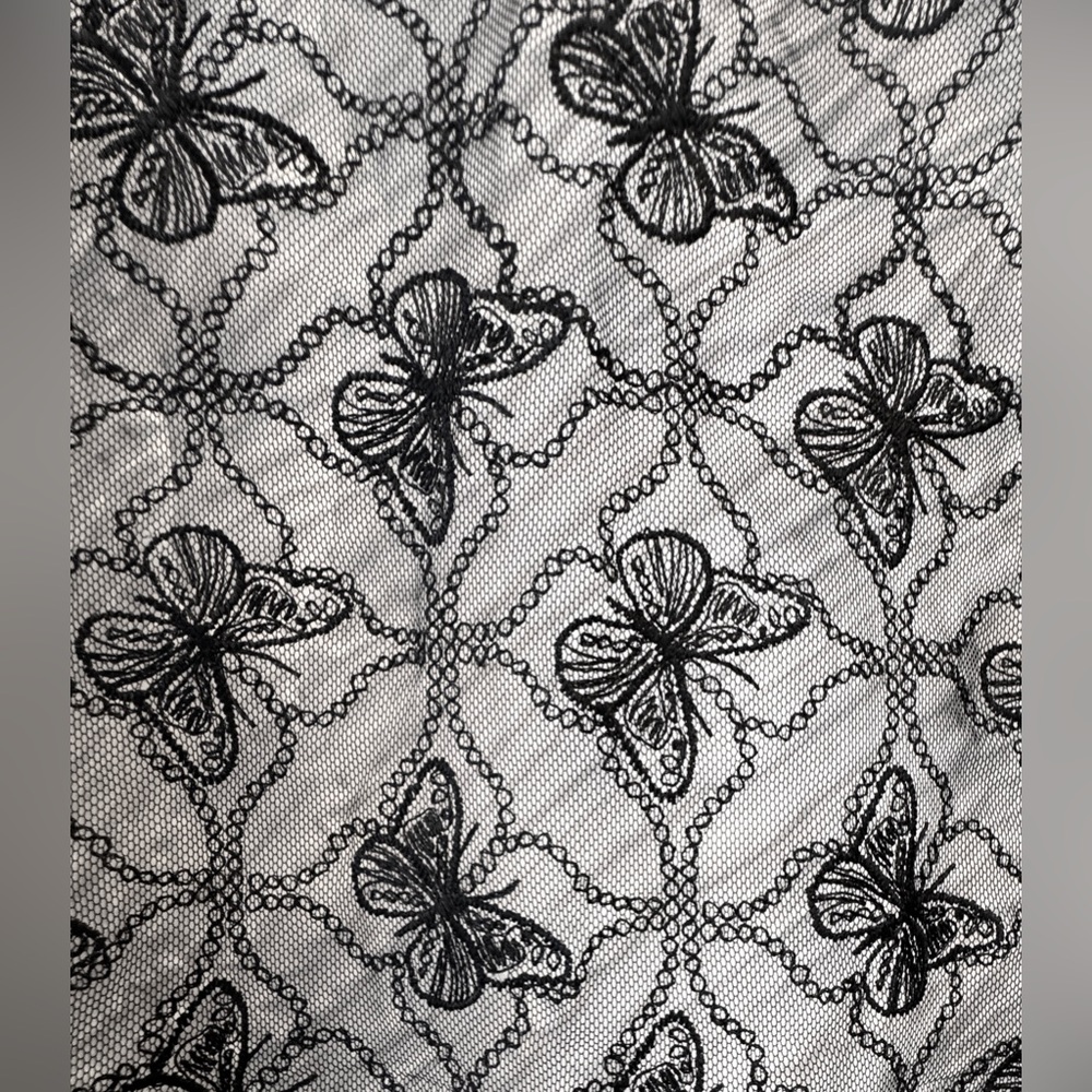 Disturbia Black Lace Butterfly Blouse - Picture 6 of 6